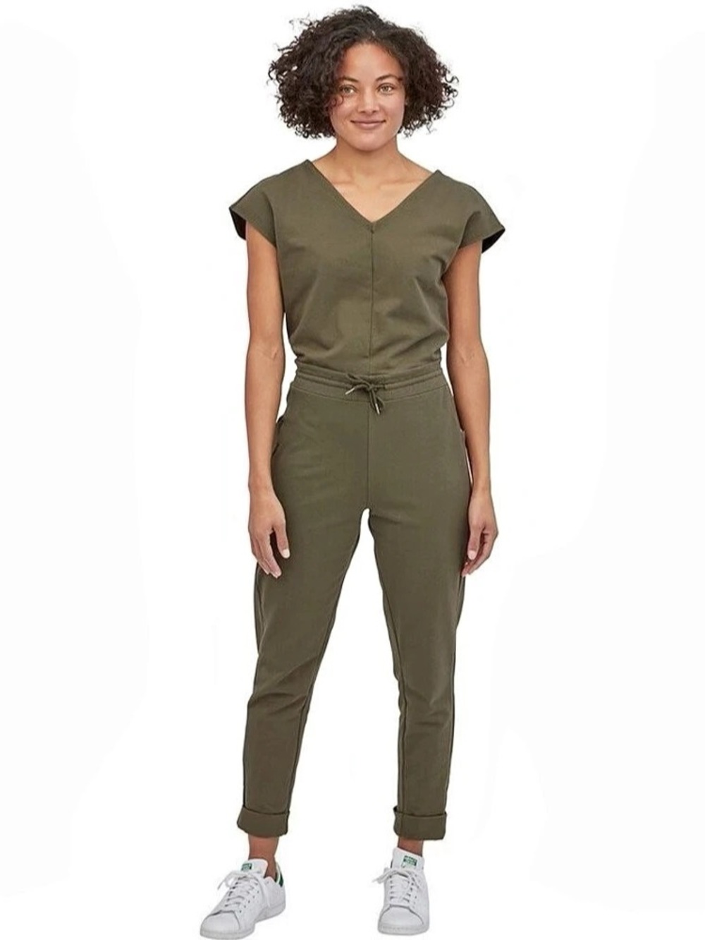 Patagonia Organic Cotton Roaming Jumpsuit - Green - Small